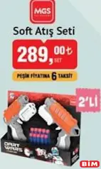 MGS OYUNCAK SOFT ATIŞ SETİ 2'Lİ